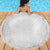 Lotu Tamaiti White Tongan Ngatu Beach Blanket Polynesian Tribal Fonulei Pattern - Polynesian Pride