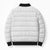 Lotu Tamaiti White Tongan Ngatu Bomber Puffer Jacket Polynesian Tribal Fonulei Pattern - Polynesian Pride