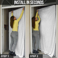 Lotu Tamaiti White Tongan Ngatu Door Cover Polynesian Tribal Fonulei Pattern - Polynesian Pride