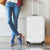Lotu Tamaiti White Tongan Ngatu Luggage Cover Polynesian Tribal Fonulei Pattern - Polynesian Pride