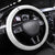 Lotu Tamaiti White Tongan Ngatu Steering Wheel Cover Polynesian Tribal Fonulei Pattern - Polynesian Pride