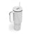 Lotu Tamaiti White Tongan Ngatu Tumbler With Handle Polynesian Tribal Fonulei Pattern - Polynesian Pride