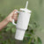 Lotu Tamaiti White Tongan Ngatu Tumbler With Handle Polynesian Tribal Fonulei Pattern - Polynesian Pride