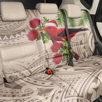 Christmas Hawaii with I'iwi Bird Back Car Seat Cover Aloha Mele Kalikimaka - Beige Art