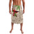 Christmas Hawaii with I'iwi Bird Lavalava Aloha Mele Kalikimaka - Beige Art