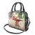 Christmas Hawaii with I'iwi Bird Shoulder Handbag Aloha Mele Kalikimaka - Beige Art