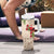 Christmas Hawaii with I'iwi Bird Tumbler With Handle Aloha Mele Kalikimaka - Beige Art