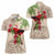 Christmas Hawaii with I'iwi Bird Women Polo Shirt Aloha Mele Kalikimaka - Beige Art