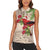 Christmas Hawaii with I'iwi Bird Women Sleeveless Polo Shirt Aloha Mele Kalikimaka - Beige Art