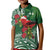 Christmas Hawaii with I'iwi Bird Kid Polo Shirt Aloha Mele Kalikimaka - Green Art