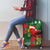 Christmas Hawaii with I'iwi Bird Luggage Cover Aloha Mele Kalikimaka - Green Art