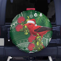 Christmas Hawaii with I'iwi Bird Spare Tire Cover Aloha Mele Kalikimaka - Green Art
