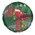 Christmas Hawaii with I'iwi Bird Spare Tire Cover Aloha Mele Kalikimaka - Green Art