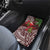 Christmas Hawaii with I'iwi Bird Car Mats Aloha Mele Kalikimaka - Oxblood Art