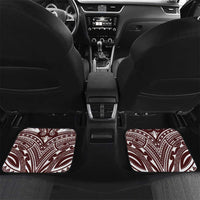 Christmas Hawaii with I'iwi Bird Car Mats Aloha Mele Kalikimaka - Oxblood Art