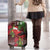 Christmas Hawaii with I'iwi Bird Luggage Cover Aloha Mele Kalikimaka - Oxblood Art