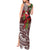 Christmas Hawaii with I'iwi Bird Tank Maxi Dress Aloha Mele Kalikimaka - Oxblood Art