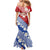 French Polynesia Family Matching Mermaid Dress and Hawaiian Shirt Tahitian Tiare Flowers Tribal