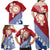 French Polynesia Family Matching Off Shoulder Maxi Dress and Hawaiian Shirt Tahitian Tiare Flowers Tribal