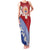 French Polynesia Family Matching Tank Maxi Dress and Hawaiian Shirt Tahitian Tiare Flowers Tribal