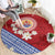 French Polynesia Round Carpet Tahitian Tiare Flowers Tribal