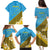 Tuvalu Plumeria Flowers Family Matching Puletasi and Hawaiian Shirt Polynesian Tribal Pattern