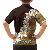 Vintage Hibiscus Turtle Pattern Family Matching Long Sleeve Bodycon Dress and Hawaiian Shirt with Plumeria Half Style LT9 - Polynesian Pride