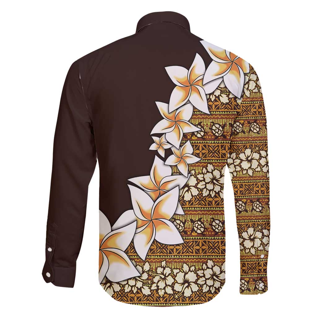 Vintage Hibiscus Turtle Pattern Family Matching Short Sleeve Bodycon Dress and Hawaiian Shirt with Plumeria Half Style LT9 - Polynesian Pride