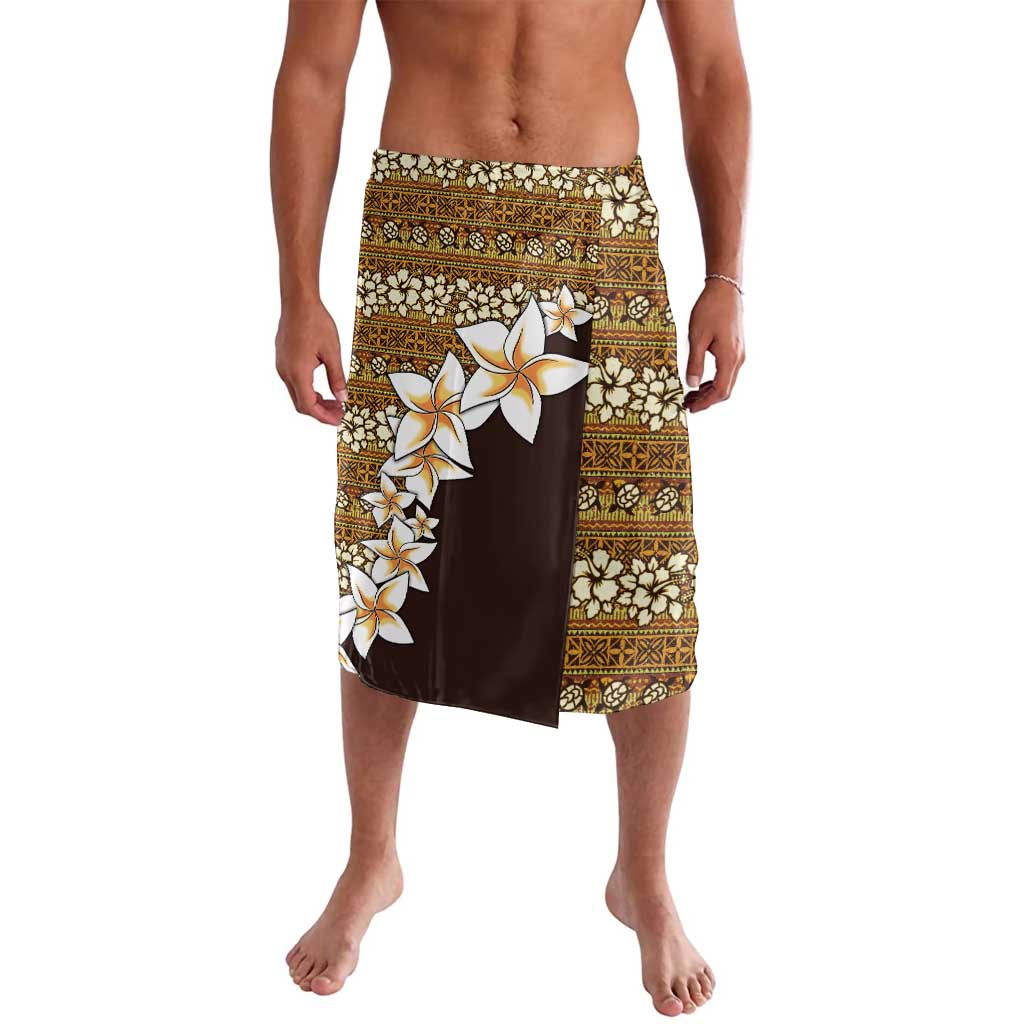 Vintage Hibiscus Turtle Pattern Lavalava with Plumeria Half Style