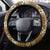 Vintage Hibiscus Turtle Pattern Steering Wheel Cover with Plumeria Half Style