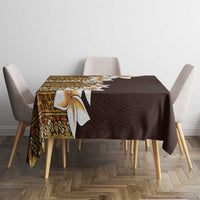 Vintage Hibiscus Turtle Pattern Tablecloth with Plumeria Half Style
