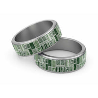 Vintage Aloha Block Quilt Classic Ring Green Inspired Lei Motifs - Polynesian Pride