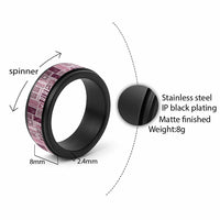 Vintage Aloha Block Quilt Spinner Ring Pink Inspired Lei Motifs - Polynesian Pride