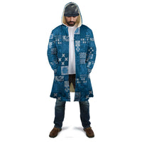 Vintage Hawaiian Quilting Patterns Cloak Blue Style Tribal Fabric Patchwork - Polynesian Pride