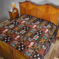 Vintage Hawaiian Quilting Patterns Quilt Brown Style Tribal Fabric Patchwork - Polynesian Pride