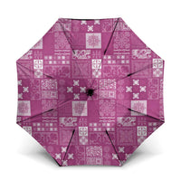 Vintage Hawaiian Quilting Patterns Umbrella Pink Style Tribal Fabric Patchwork - Polynesian Pride