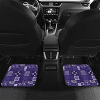 Vintage Hawaiian Quilting Patterns Car Mats Purple Style Tribal Fabric Patchwork - Polynesian Pride