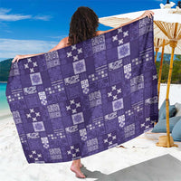 Vintage Hawaiian Quilting Patterns Sarong Purple Style Tribal Fabric Patchwork - Polynesian Pride