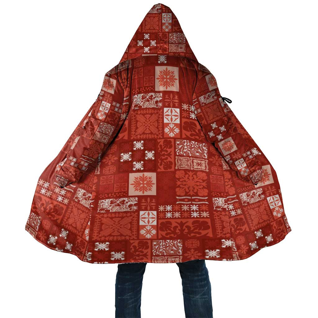 Vintage Hawaiian Quilting Patterns Cloak Red Style Tribal Fabric Patchwork - Polynesian Pride