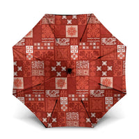 Vintage Hawaiian Quilting Patterns Umbrella Red Style Tribal Fabric Patchwork - Polynesian Pride