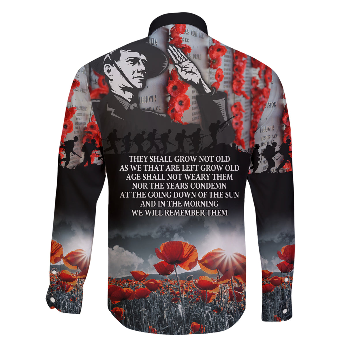 ANZAC DAY Heroes Of The Gallipoli Family Matching Short Sleeve Bodycon Dress and Hawaiian Shirt LT9 - Polynesian Pride