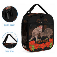 Kangaroo and Kiwi Bird ANZAC Day Custom Lunch Bag Soldier Style LT9 - Polynesian Pride