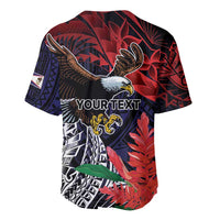 American Samoa Bald Eagle Personalized Baseball Jersey Samoa Muamua Le Atua