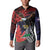 American Samoa Bald Eagle Personalized Button Sweatshirt Samoa Muamua Le Atua