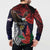 American Samoa Bald Eagle Personalized Button Sweatshirt Samoa Muamua Le Atua