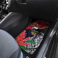 American Samoa Bald Eagle Personalized Car Mats Samoa Muamua Le Atua