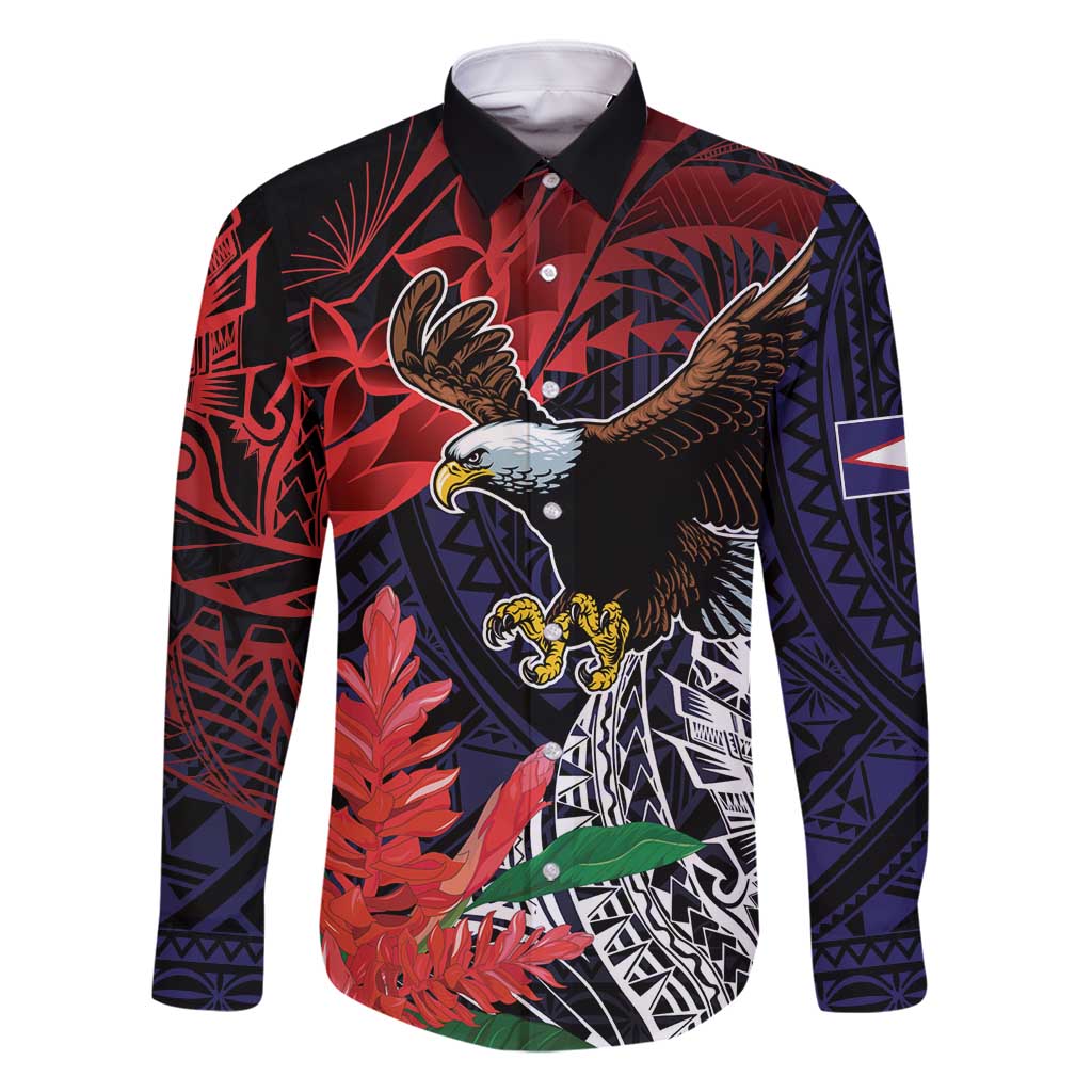 American Samoa Bald Eagle Personalized Family Matching Mermaid Dress and Hawaiian Shirt Samoa Muamua Le Atua