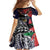American Samoa Bald Eagle Personalized Family Matching Off Shoulder Maxi Dress and Hawaiian Shirt Samoa Muamua Le Atua
