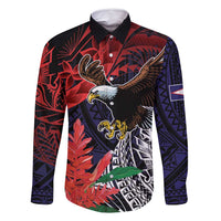 American Samoa Bald Eagle Personalized Family Matching Off Shoulder Short Dress and Hawaiian Shirt Samoa Muamua Le Atua