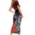 American Samoa Bald Eagle Personalized Family Matching Short Sleeve Bodycon Dress and Hawaiian Shirt Samoa Muamua Le Atua